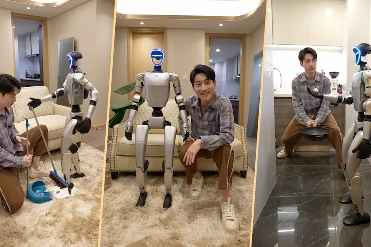 China influencer rents robot for US$1,400 a day to do housework, go on date with him