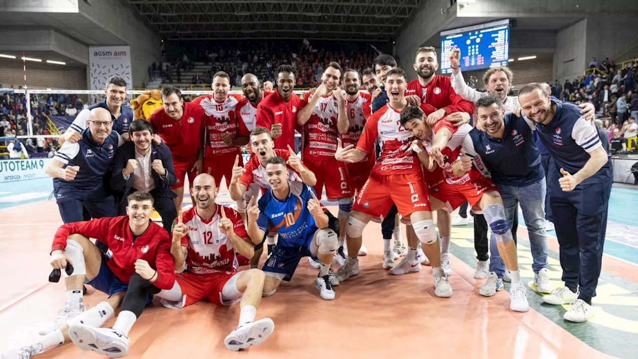 Superlega, Piacenza perde un set a Verona poi domina (1-3): è in semifinale scudetto