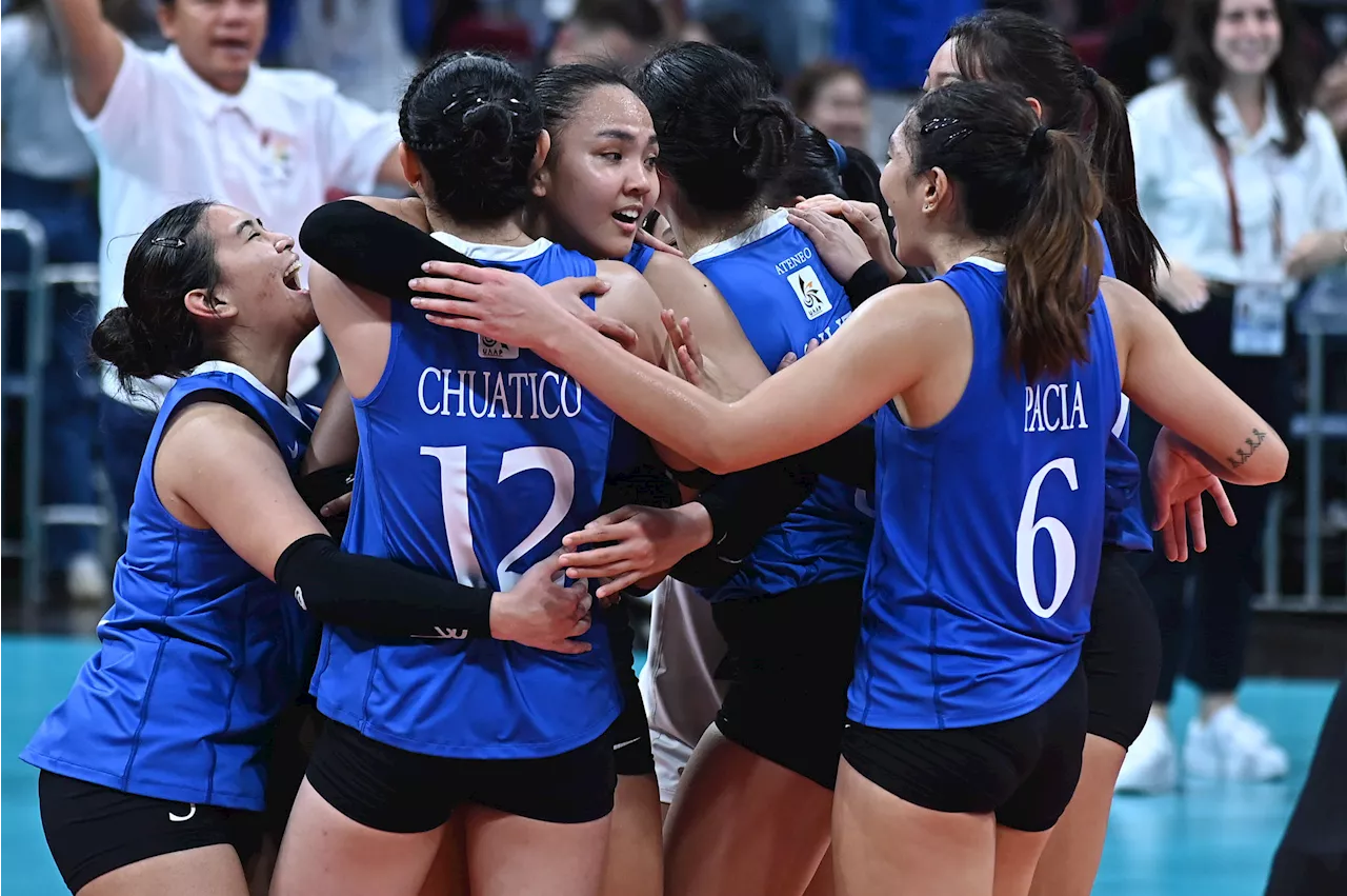 Ateneo outlasts UP in five-setter; Adamson sweeps UE in UAAP women's volleyball