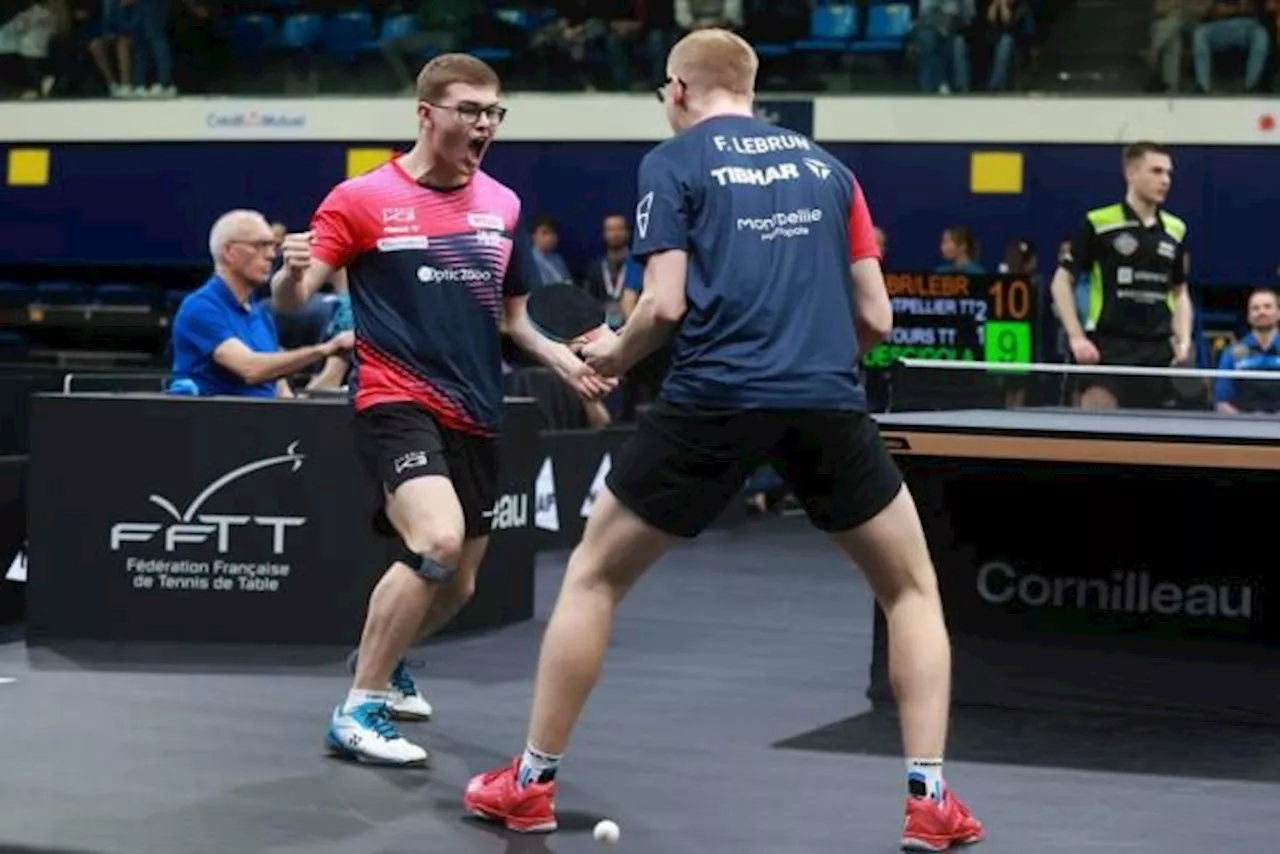 Alexis et Félix Lebrun en finale du double des Championnats de France