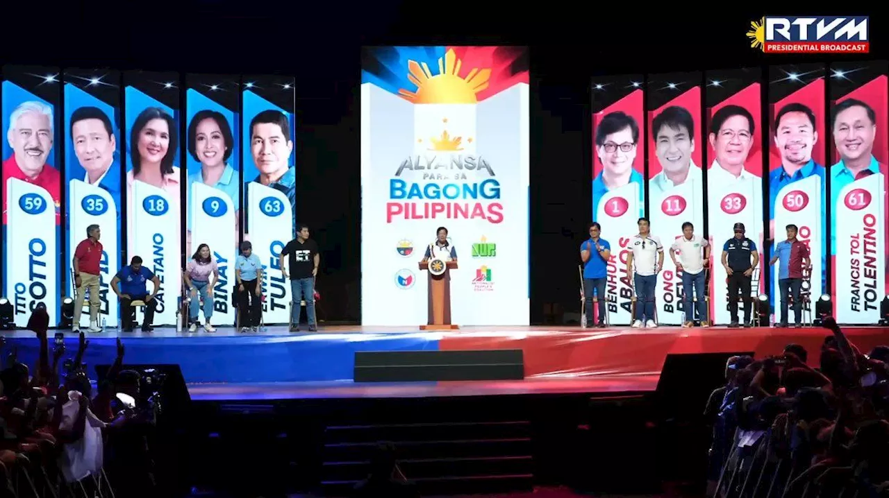 'Help us improve lives': Marcos rallies support for 11 Alyansa bets