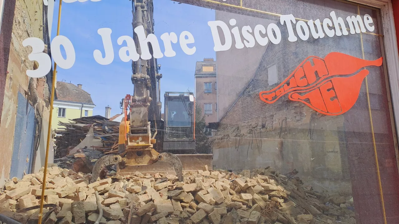 Abriss des „Touch me“: Jetzt steht der Bagger mitten in der Kult-Disco