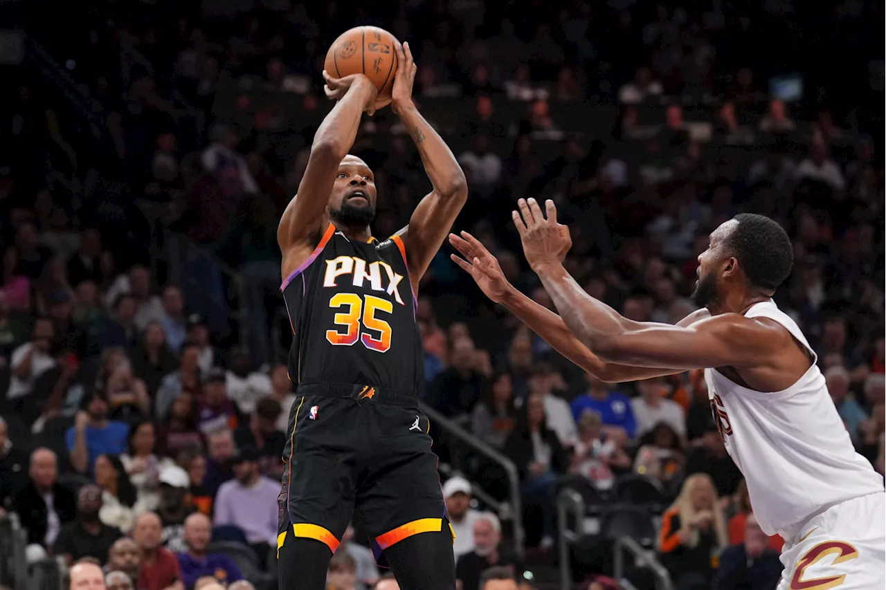 Kevin Durant drops 42 points as Suns take down Cavaliers
