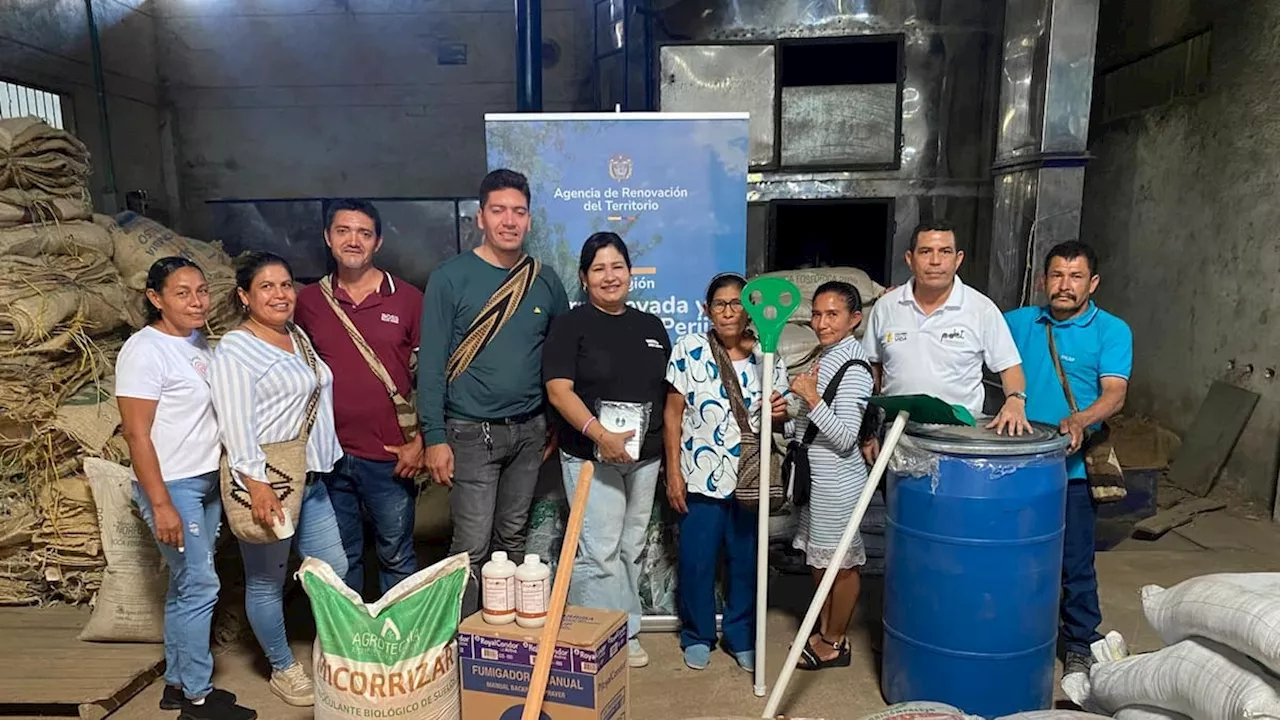 Familias cafeteras recibieron insumos para la producción en el Cesar
