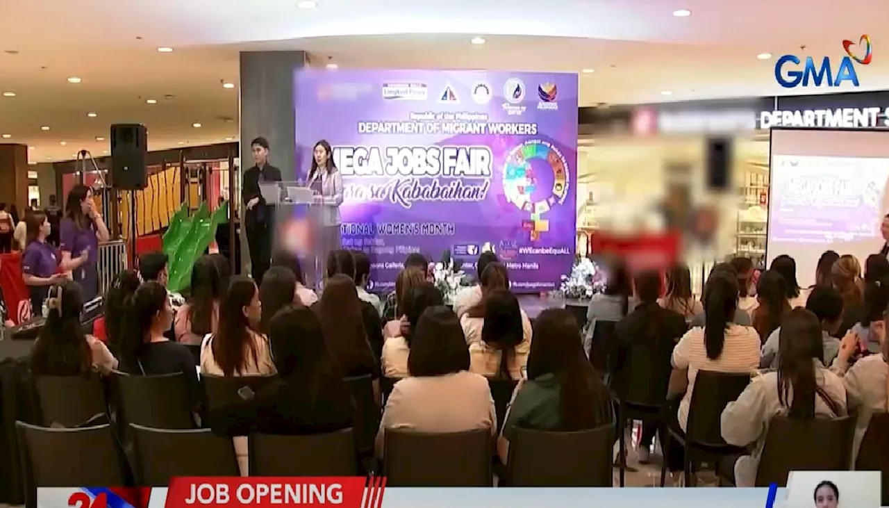 3,000 job opening sa abroad, inalok sa mga Pinay sa pagdiriwang ng Int’l Women’s Month