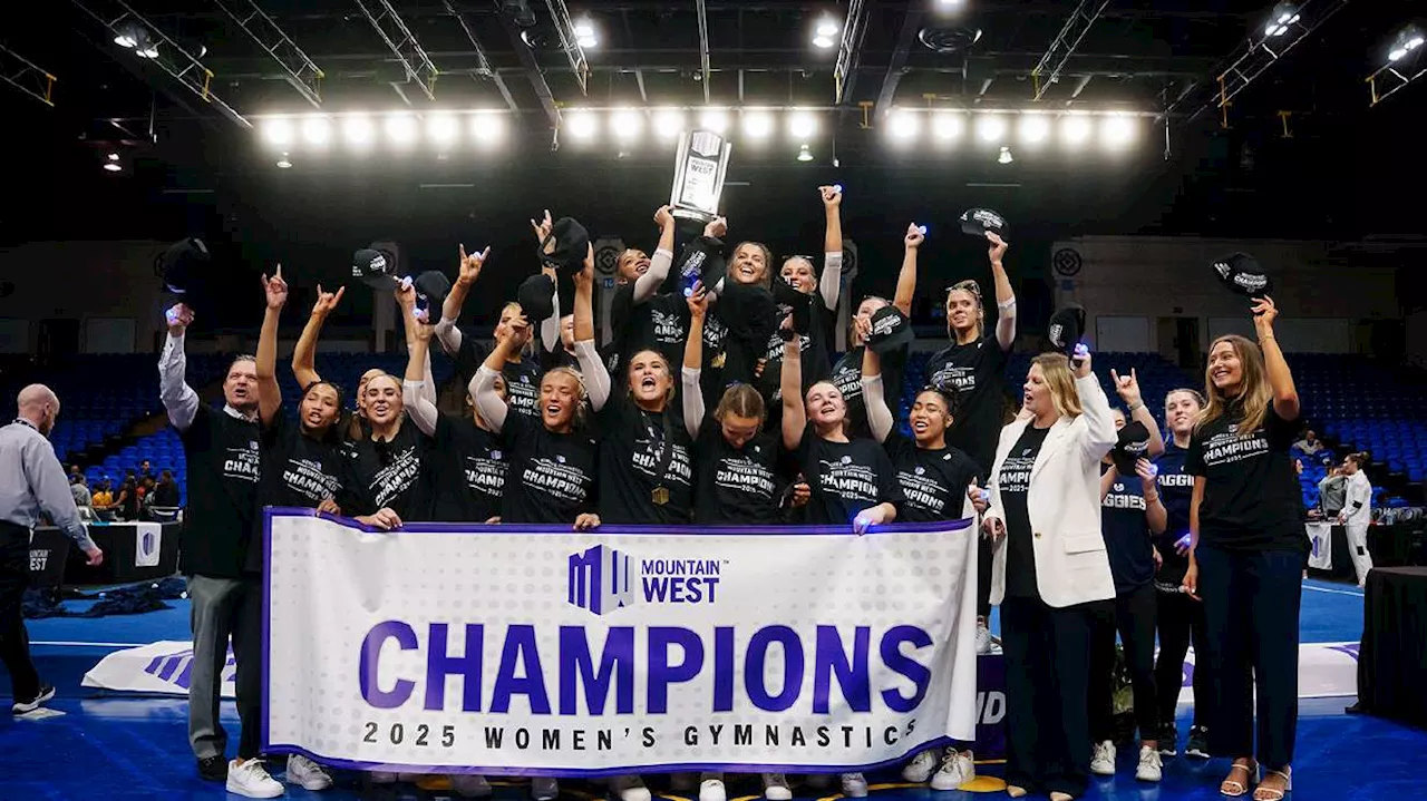 Utah State holds off Boise State to claim first-ever Mountain West gymnastics title
