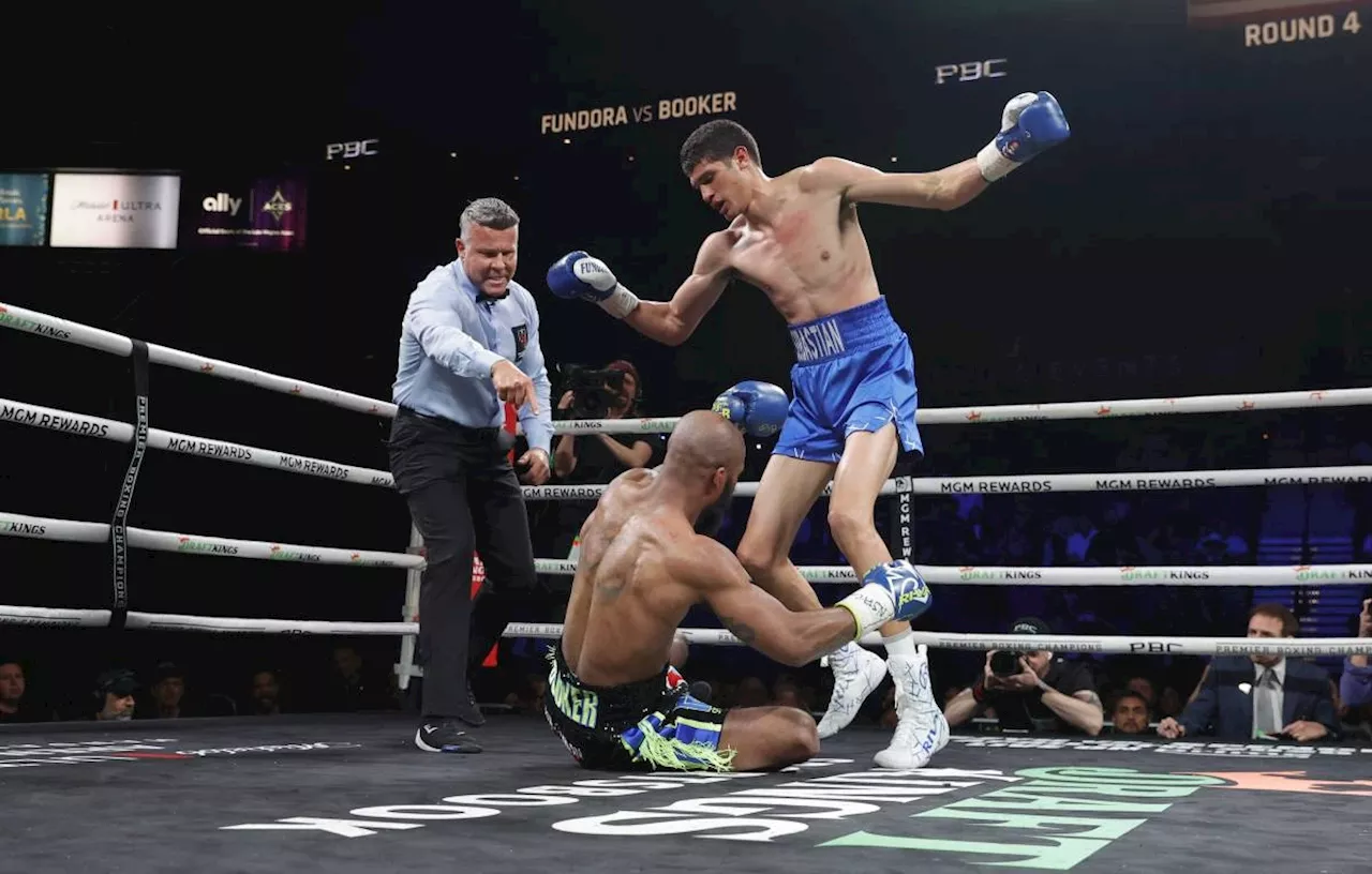 Fundora stops Booker to retain WBC, WBO super welterweight titles