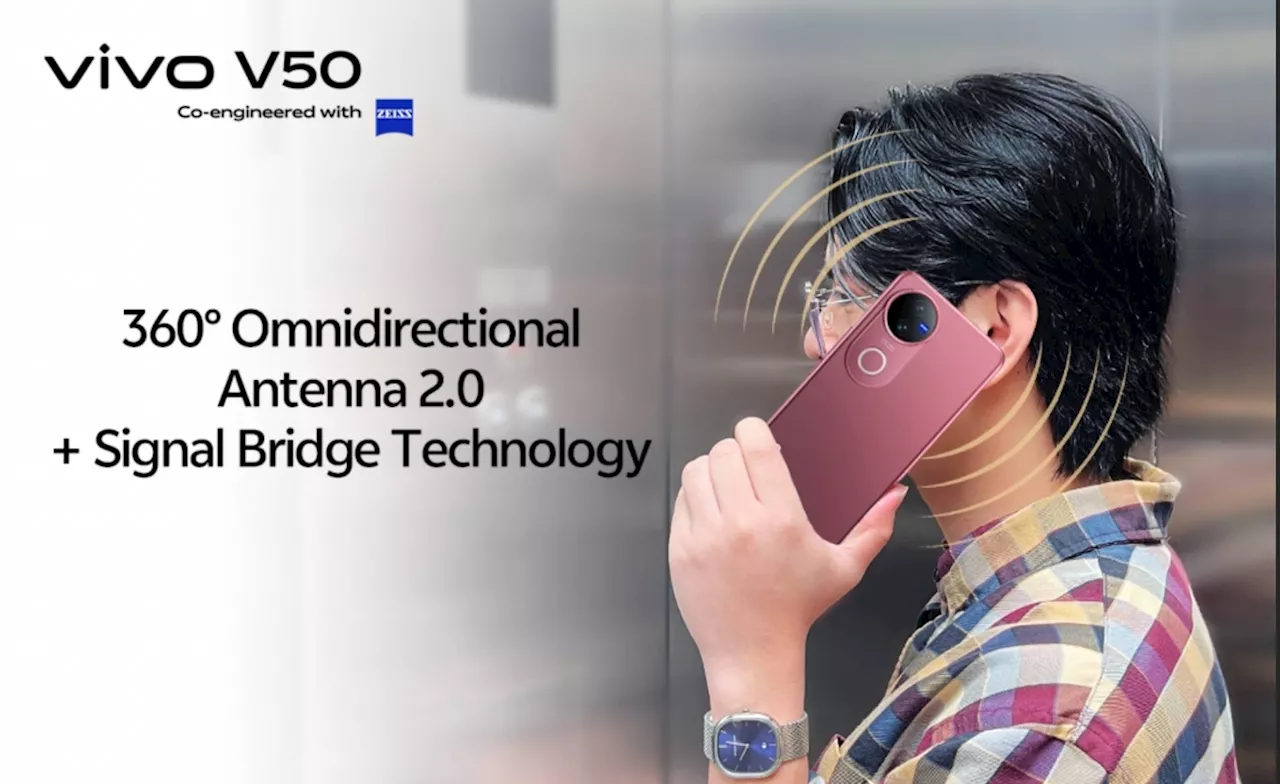 Stay connected anywhere with vivo V50 5G ultra-signal power
