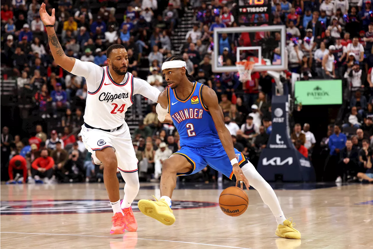 NBA: Thunder escape from Los Angeles with 2-point win over Clippers