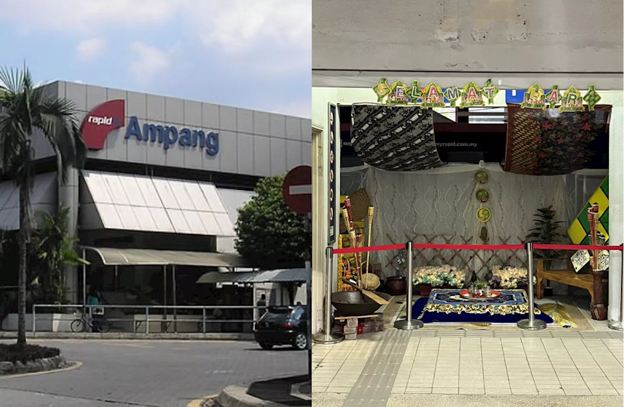 “It Looks Like A Shrine”: Netizens React To Ampang LRT Station’s Raya Decoration