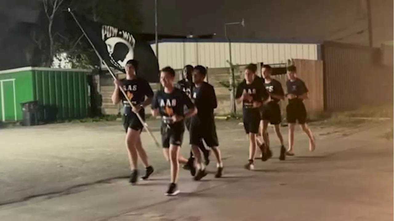 Students run from San Antonio to Austin to support prisoners of war and those missing in action