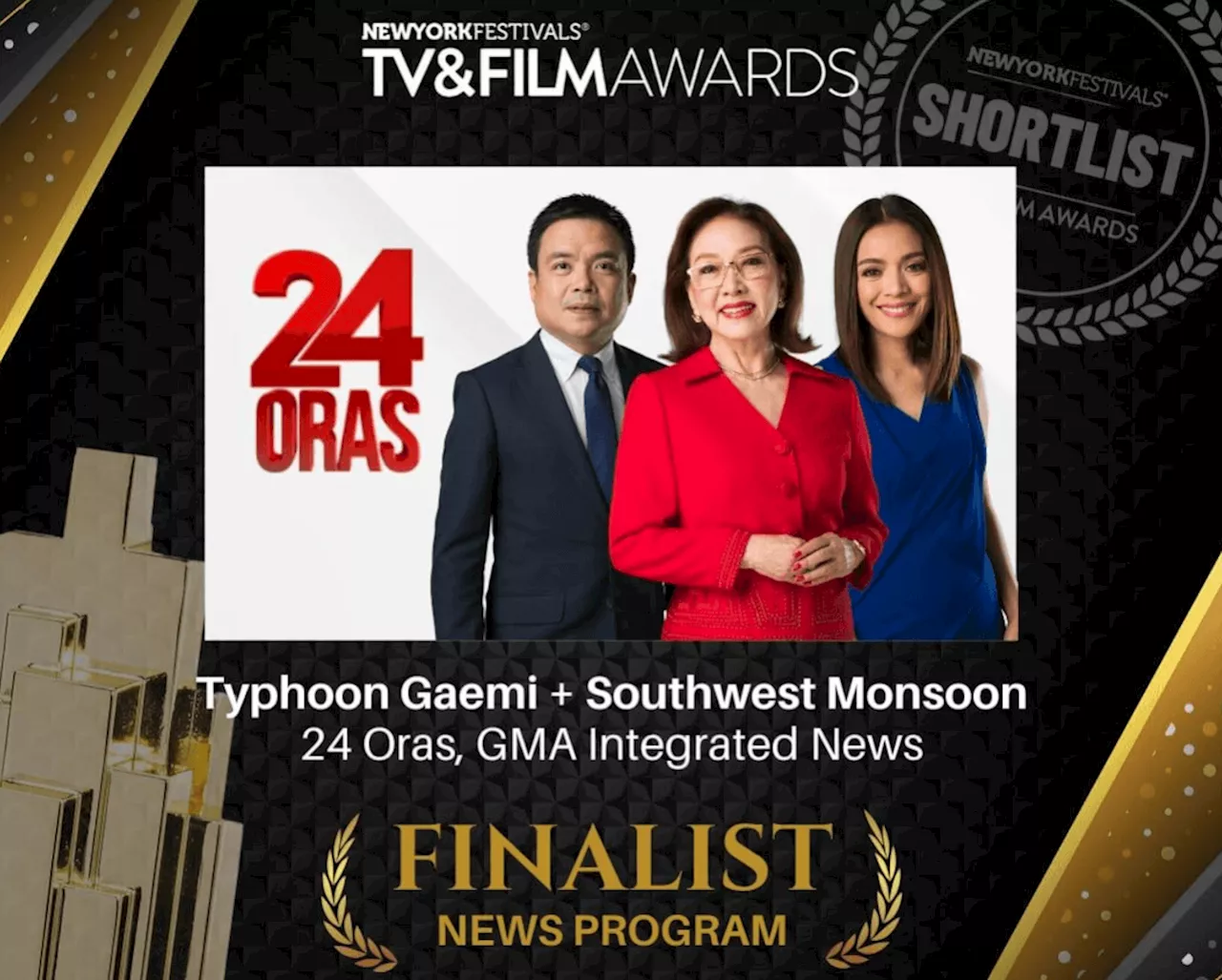 GMA Network earns five nominations at the 2025 New York Festivals TV & Film Awards