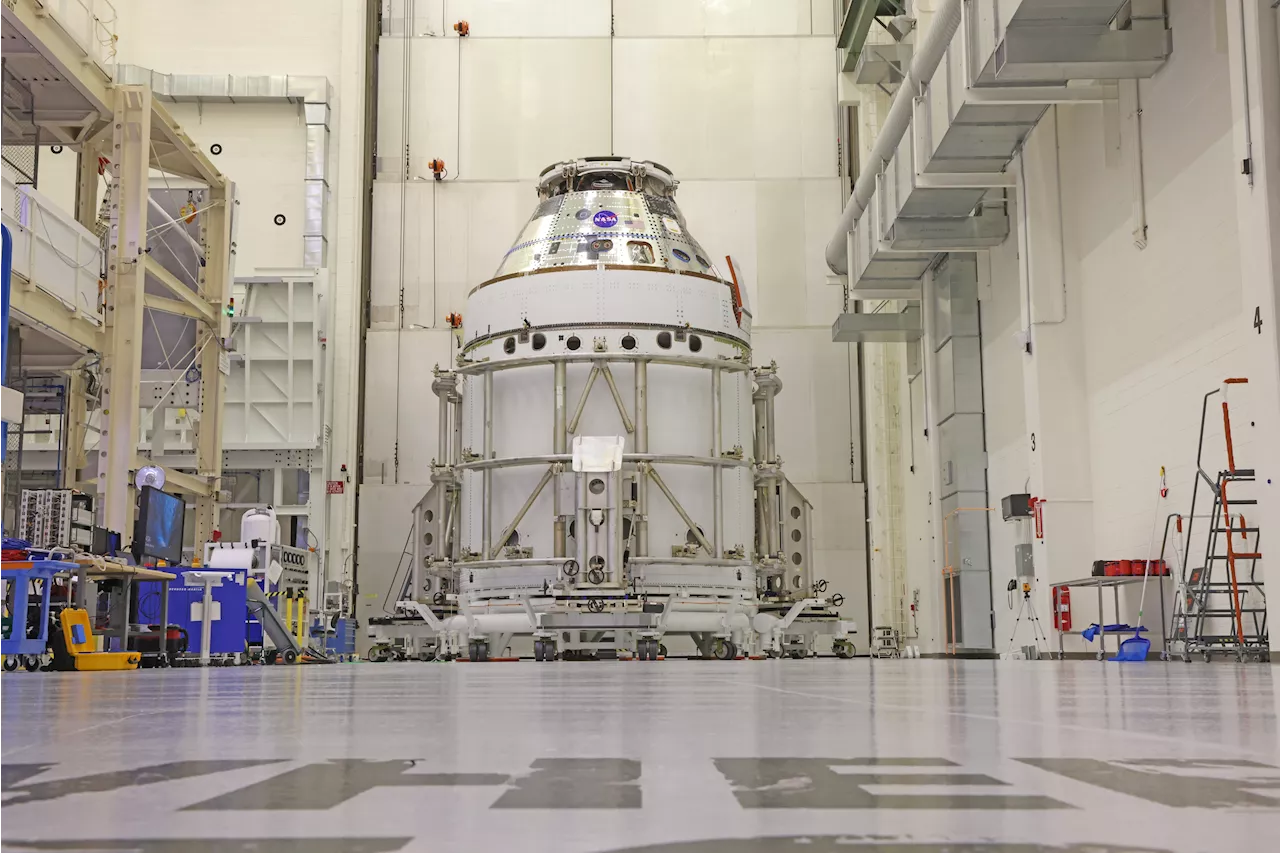NASA’s Artemis II Orion Service Module Buttoned Up for Launch