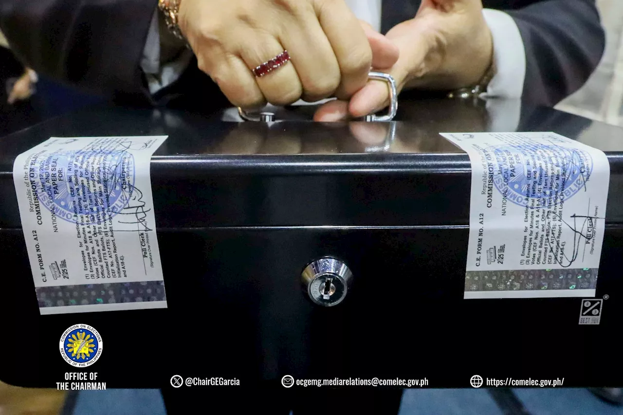 Comelec turns over election source codes to Bangko Sentral for safekeeping