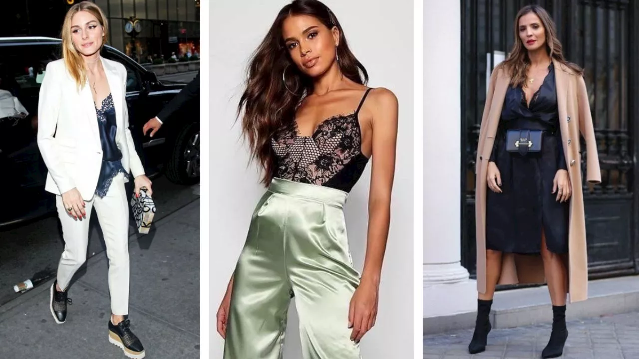 La tendencia lencera es ideal para lucir looks de girl boss y estos outfits lo demuestran