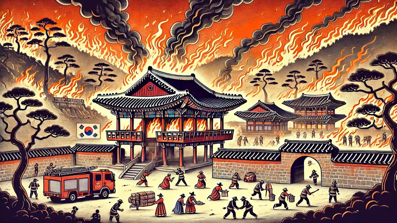 Temple burned, UNESCO village evacuated as South Korea wildfires spread