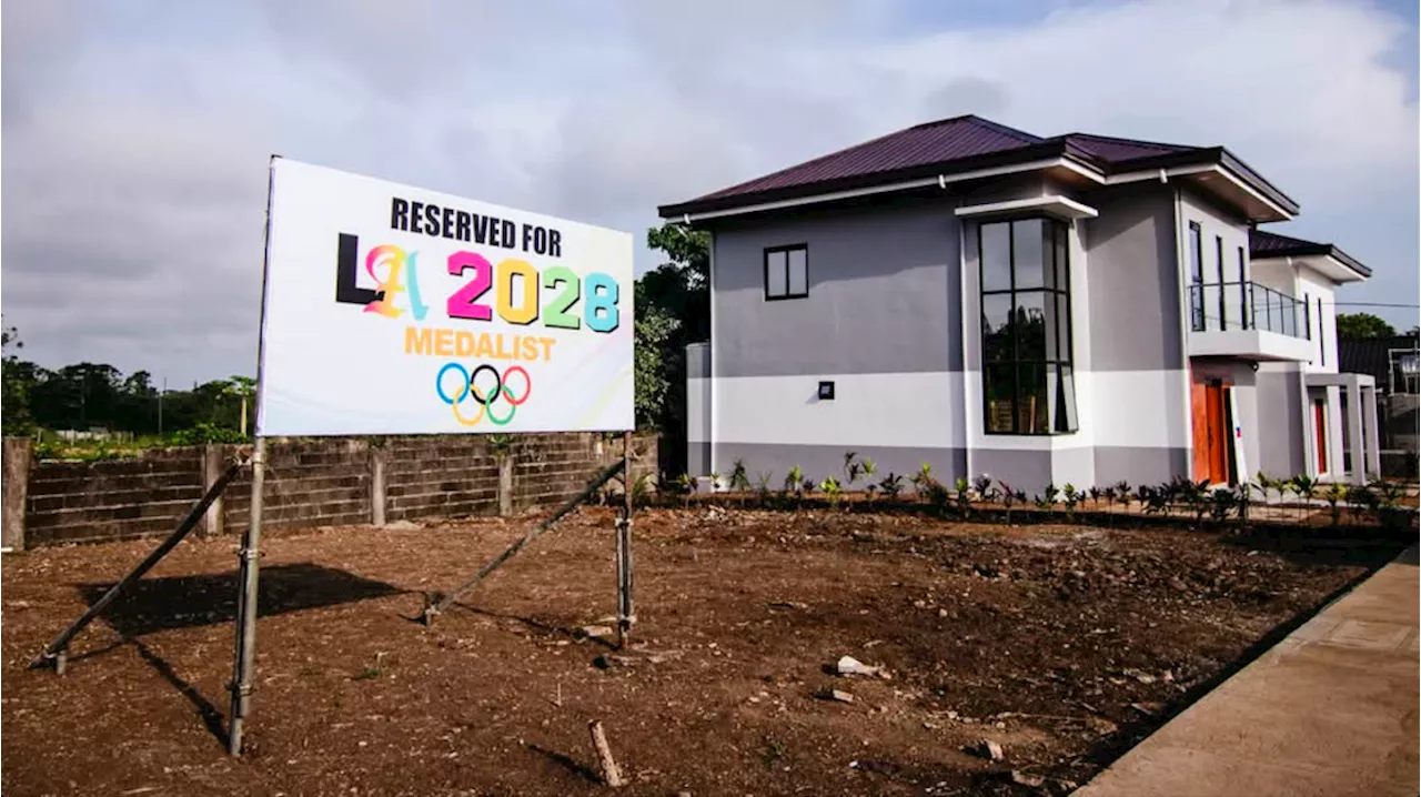 Empty lot reserved for LA Olympics medalist