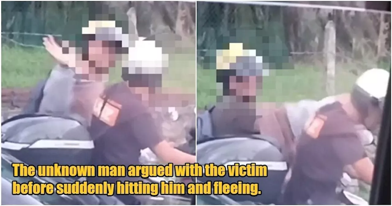 Viral Video Shows Motorcyclist Repeatedly Slapping Another Rider on JB Road Before Fleeing, Police Report Filed
