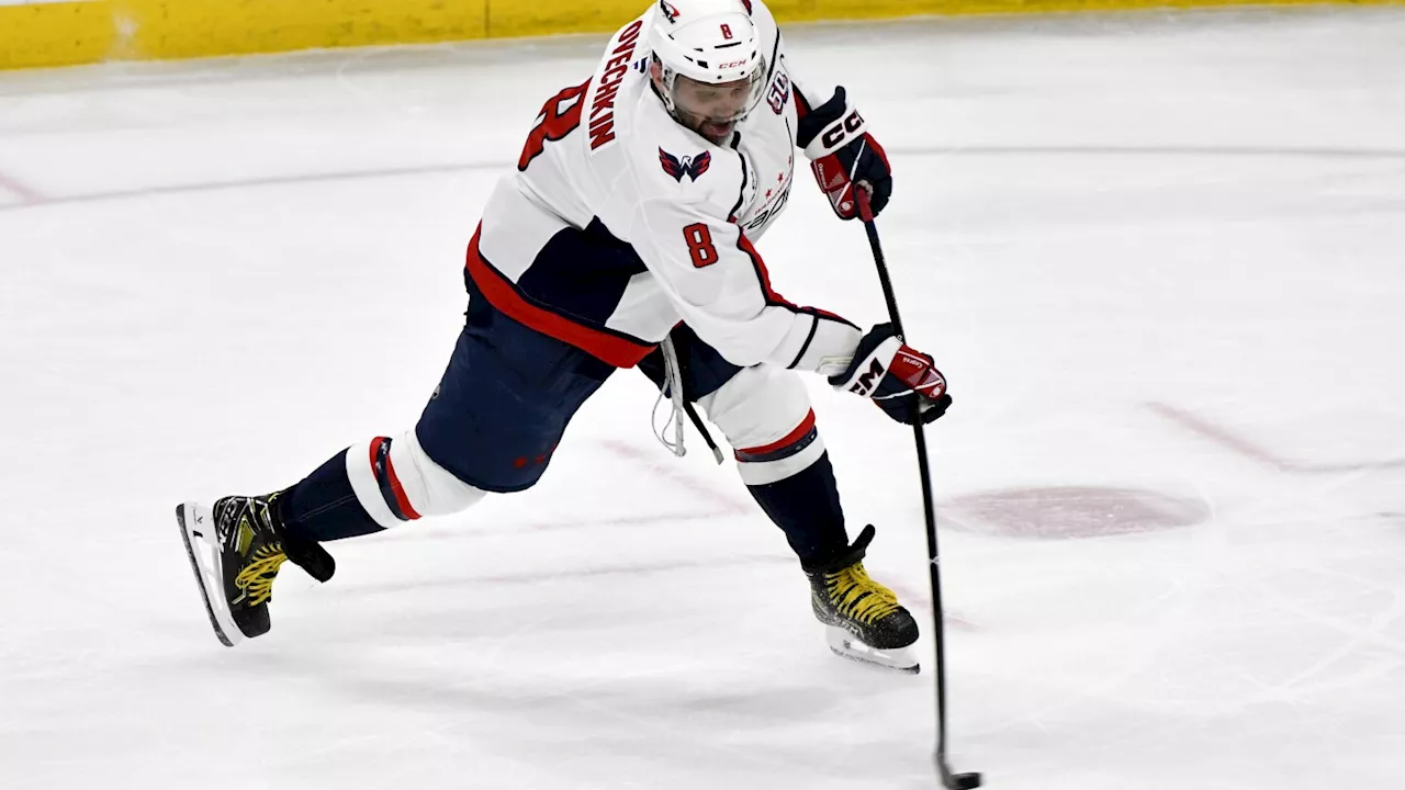 Alex Ovechkin scores his 889th career goal to move 6 goals away from breaking Gretzky's NHL record