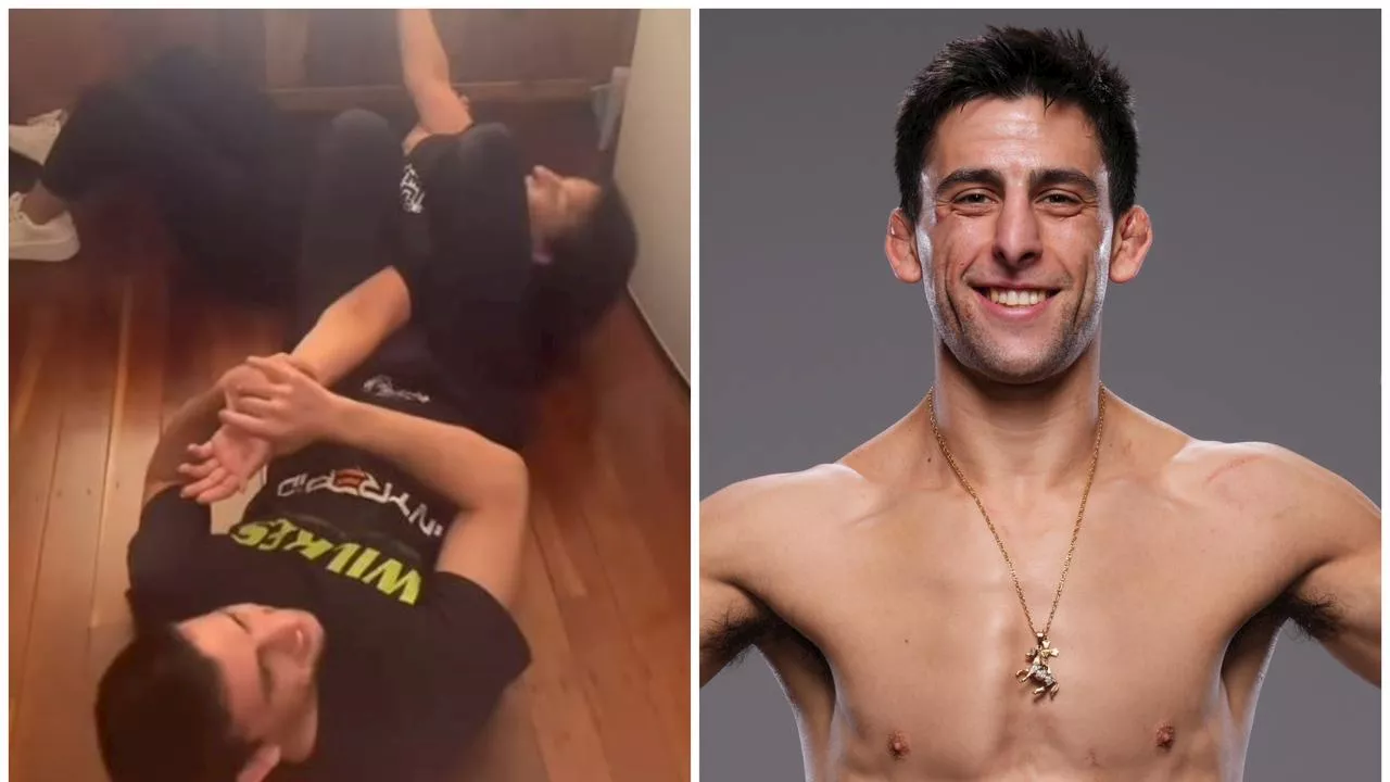 ‘Mum was there ... so I arm barred her’: Aussie UFC star explains hilarious viral video