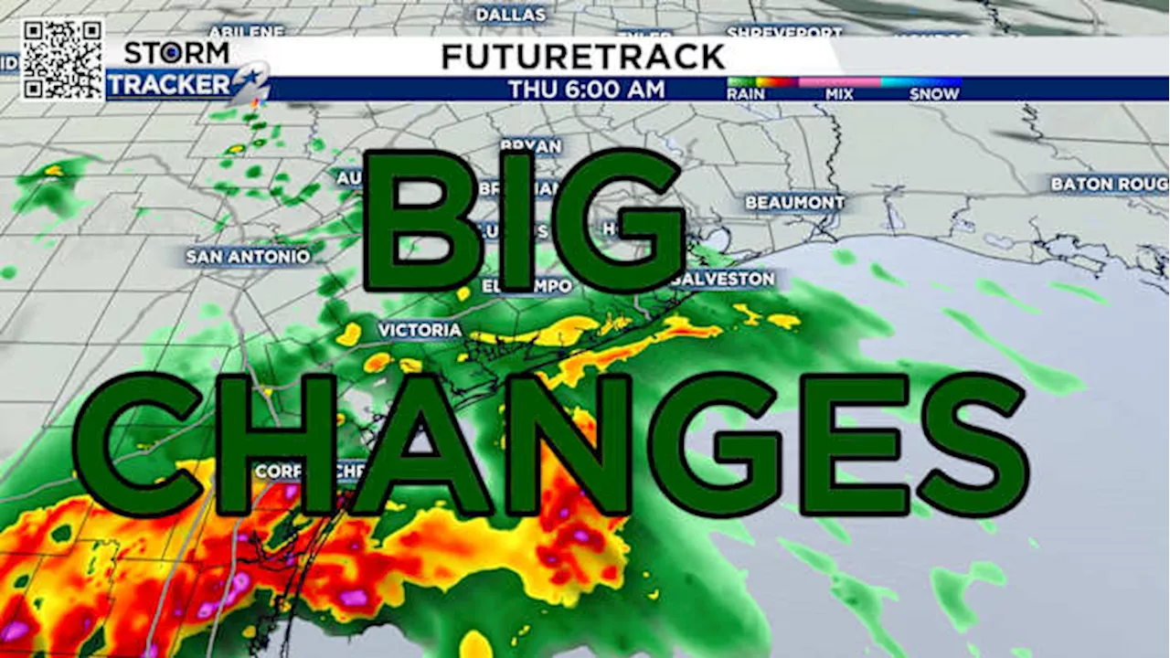 Check out what has changed for Houston’s forecast as the storm approaches