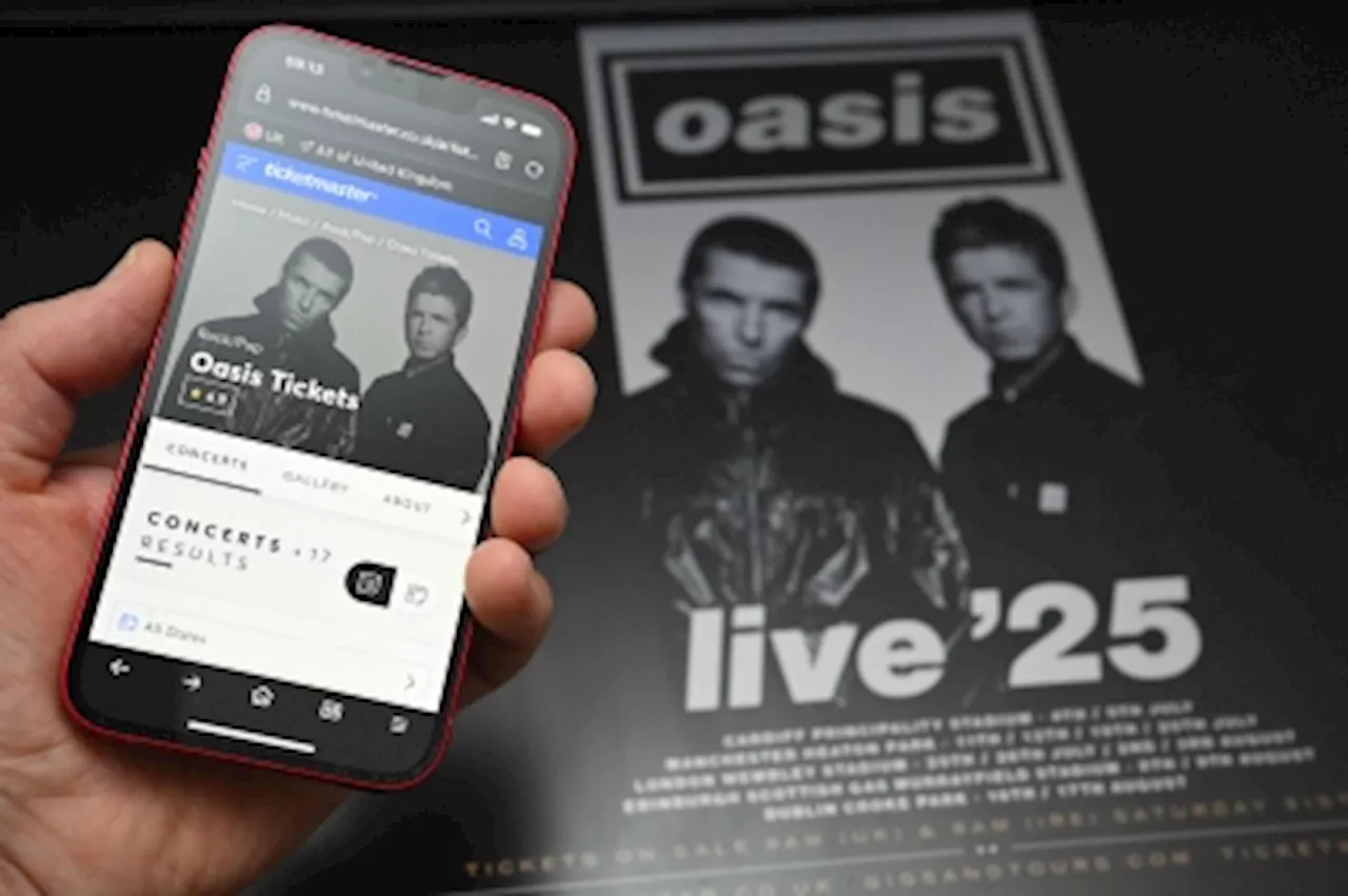 Ticketmaster under UK investigation for possibly misleading Oasis fans into overpaying for concert tickets