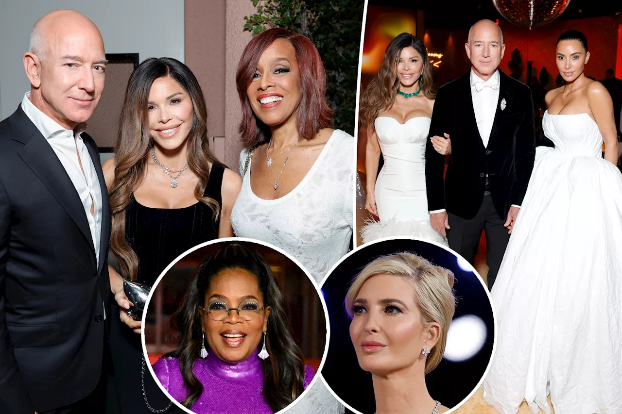 Jeff Bezos and Lauren Sánchez's star-studded wedding guest list revealed: Oprah, Kim Kardashian, Ivanka Trump and more