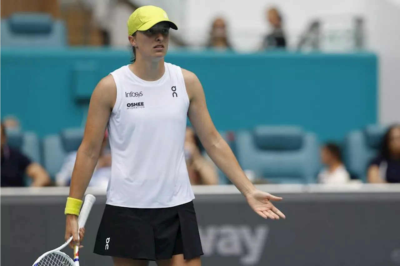 Tennis-Swiatek given extra security after harassment at Miami Open