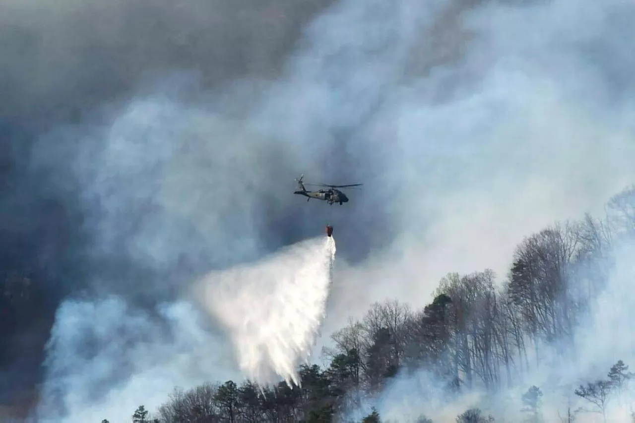 Wildfires in North and South Carolina fueled by drought, wind and fallen trees from Hurricane Helene