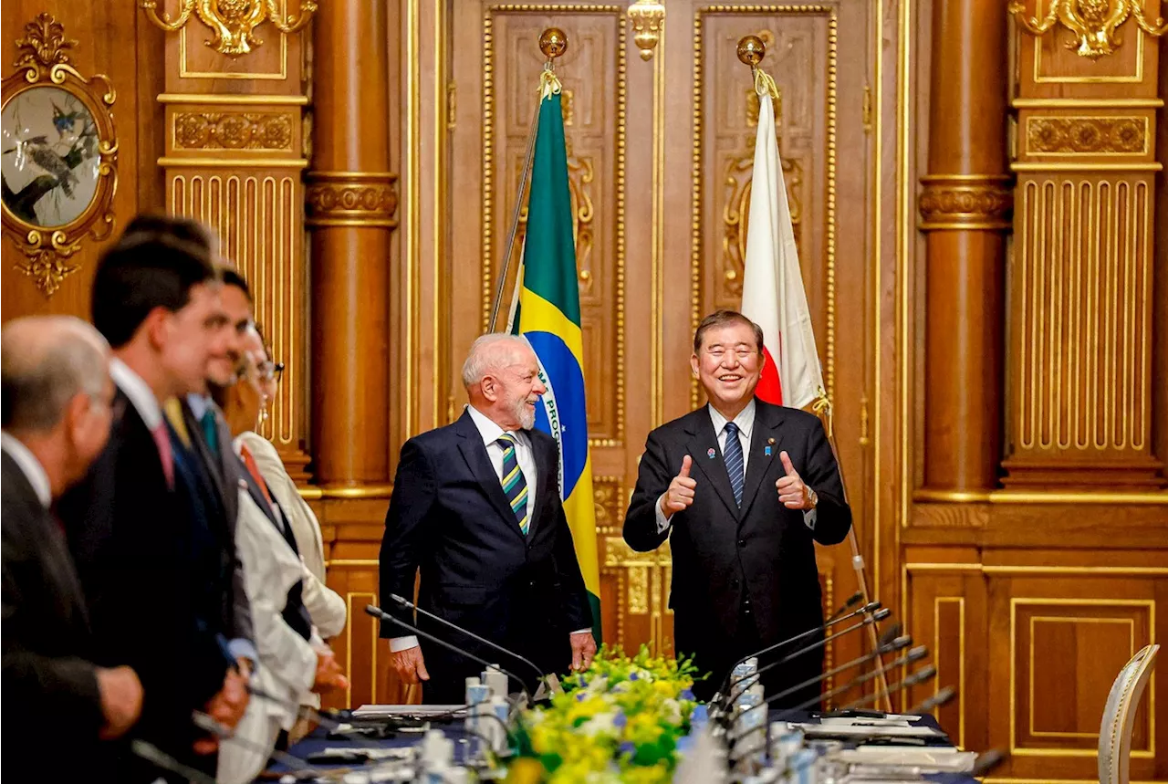 Lula defende acordo entre Japão e Mercosul ao lado do primeiro-ministro japonês