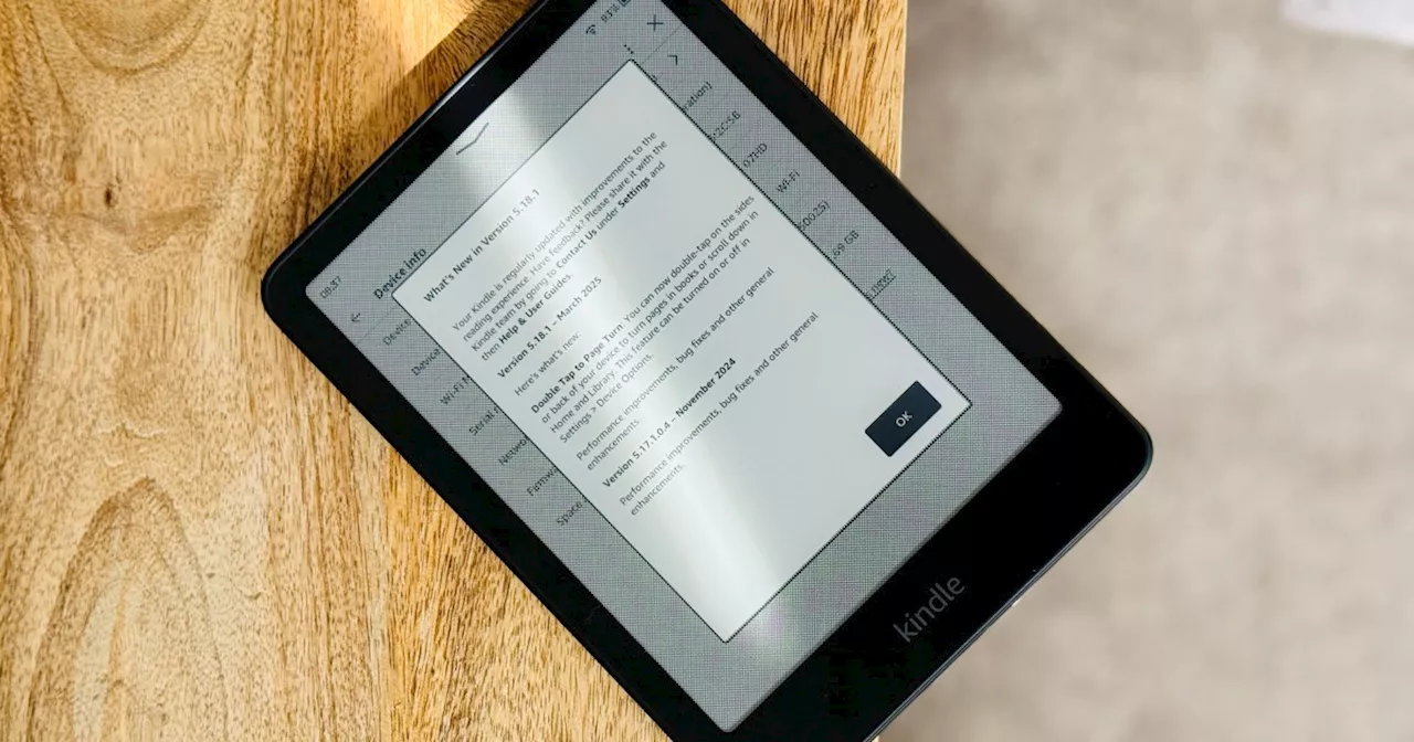 Update adds handy new gesture control to your new Kindle