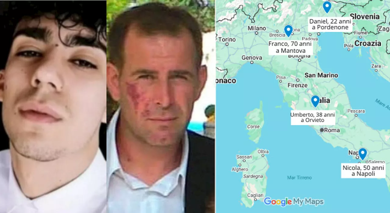 Quattro morti in pochi ore, la strage su lavoro tra Napoli, Pordenone, Orvieto e Mantova: il bilancio delle vi