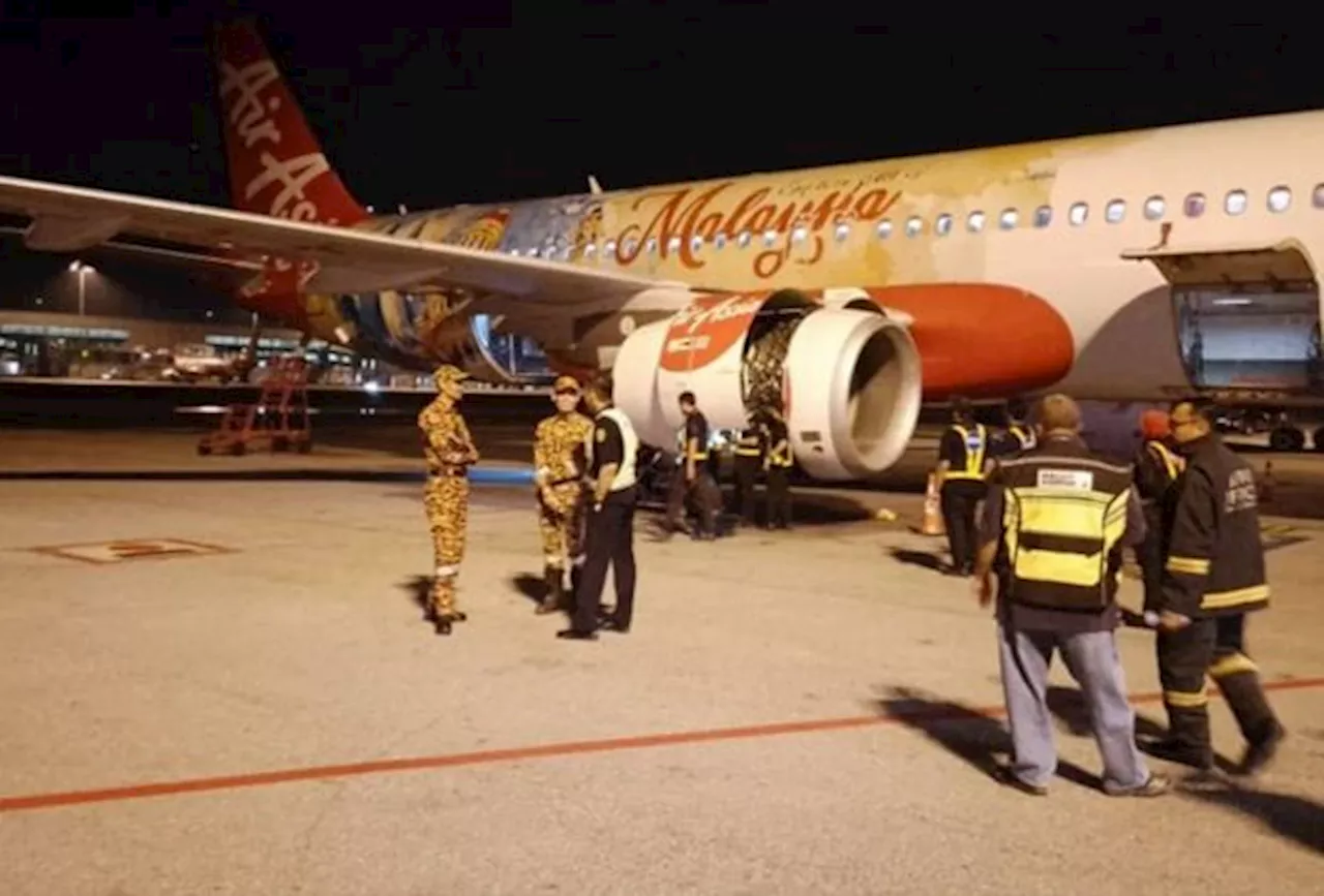AirAsia flight makes safe emergency landing at KLIA 2 after engine fire