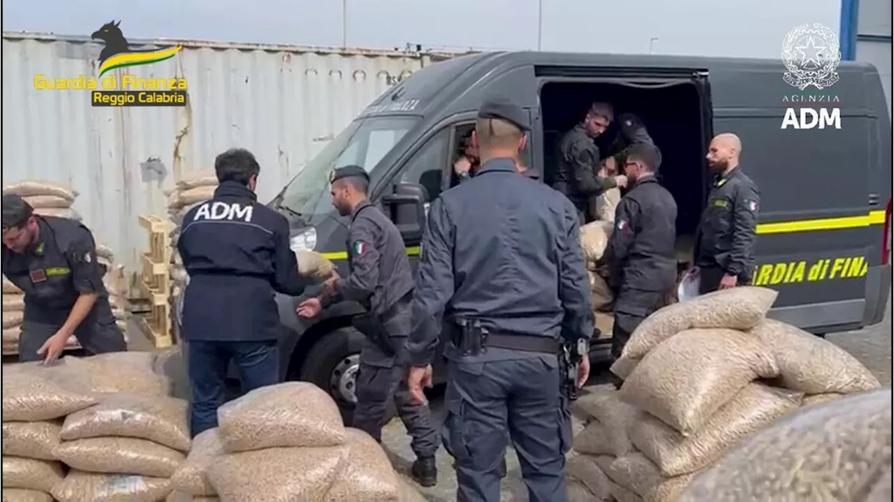 Una tonnellata di cocaina sequestrata nel porto di Gioia Tauro