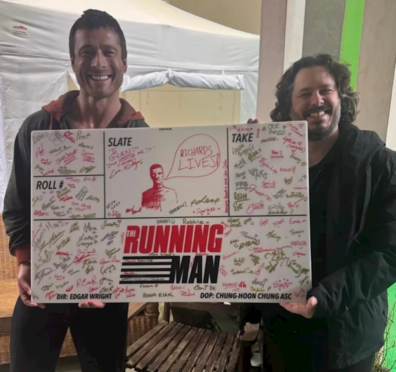 The Running Man: Glen Powell shares photo & statement as filming wraps