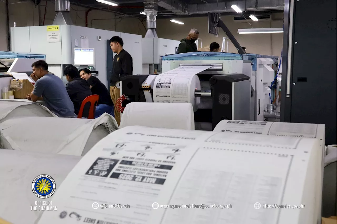 Comelec finishes printing voter’s information sheets for 2025 elections