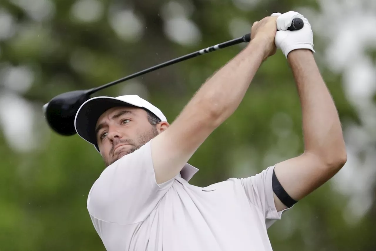 Scottie Scheffler ties his own course record with 62 for the lead in the Houston Open