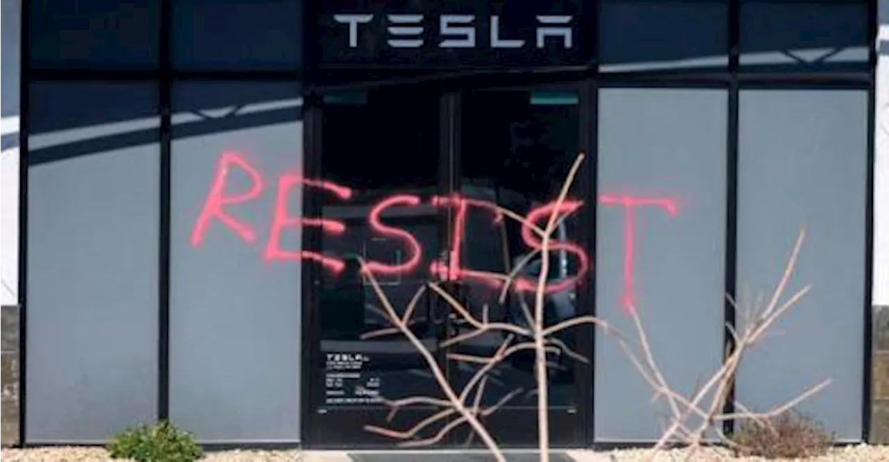 Man charged with destroying Teslas in Las Vegas, amid anti-Musk wave