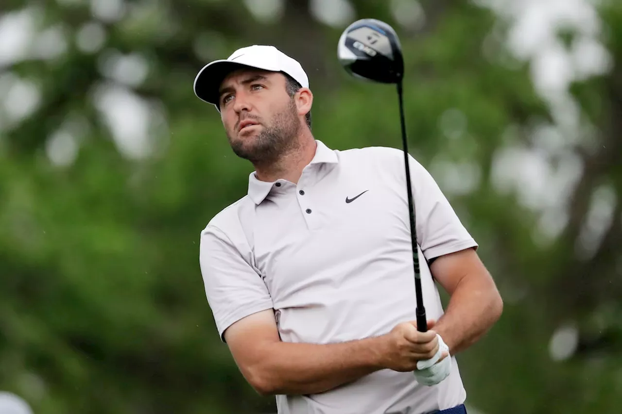Scottie Scheffler ties record with 62 for the lead in the Houston Open