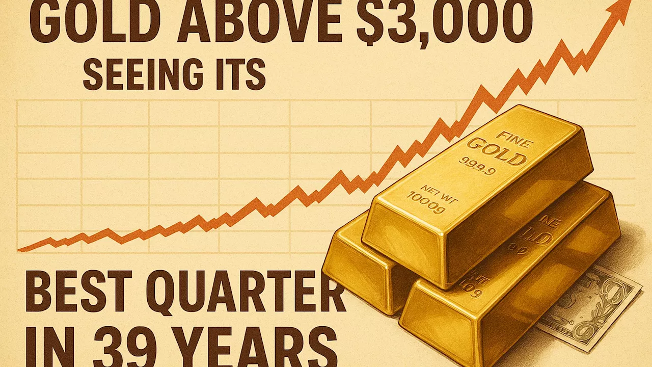 Gold above $3,000 is seeing its best quarter in 39 years
