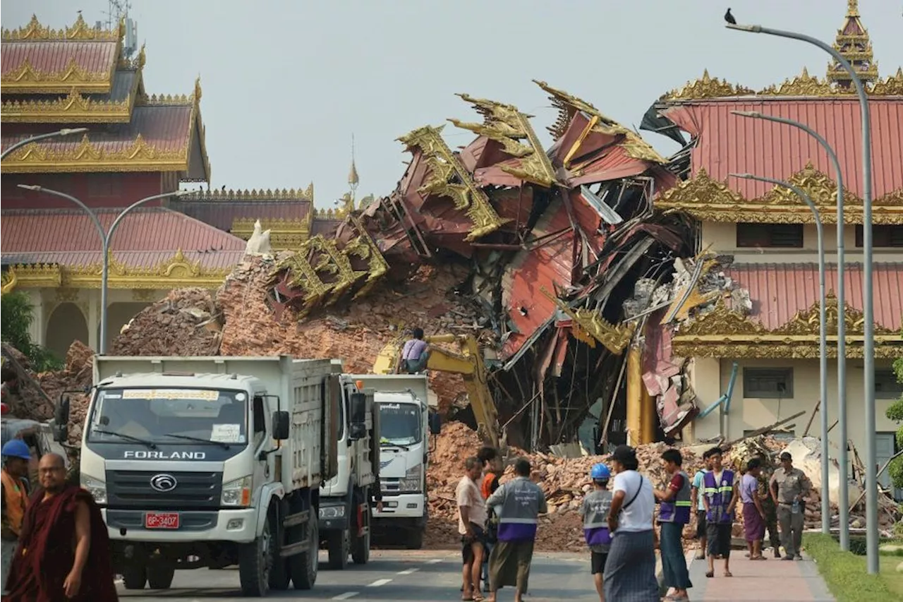 Myanmar's earthquake death toll jumps to 1,644 as more bodies are recovered from the rubble