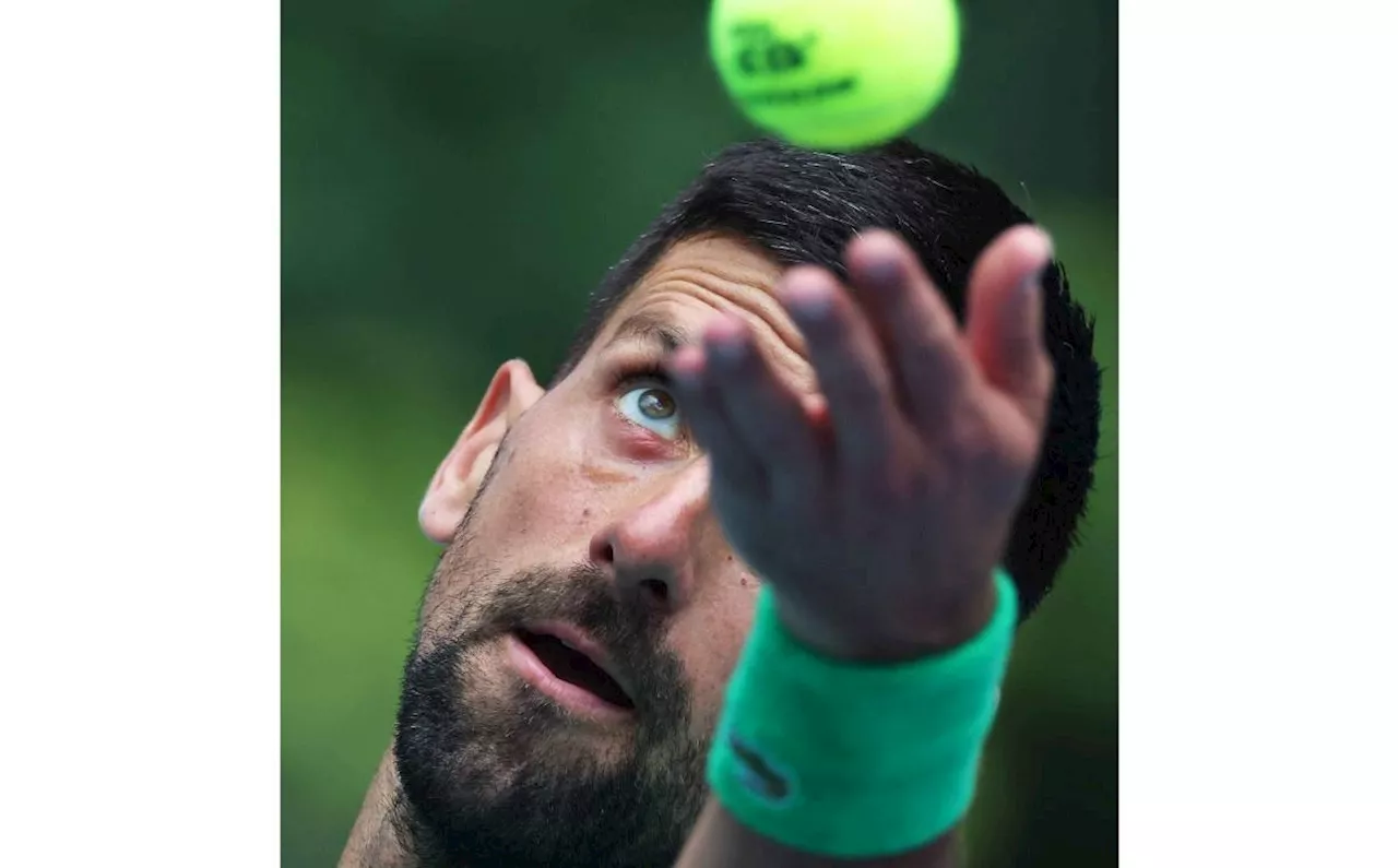 Novak Djokovic battles Mensik, eyes 100th title