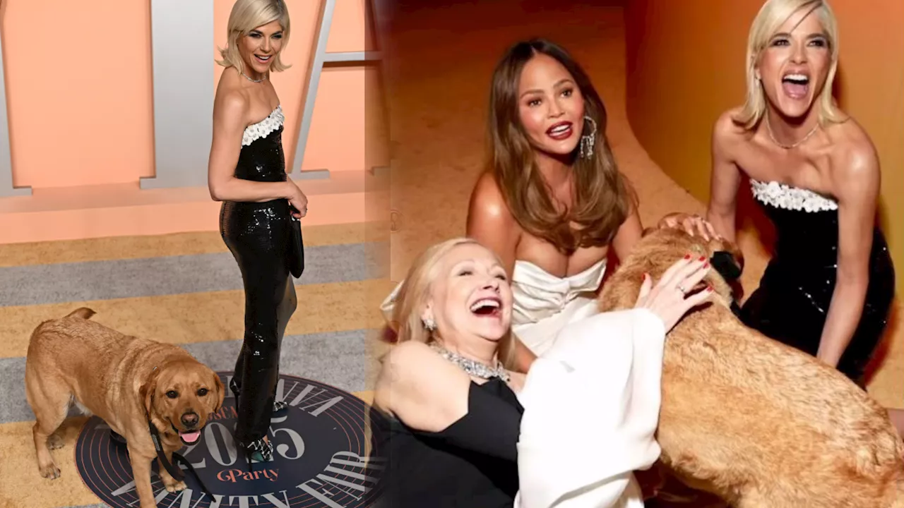 El perro que arrasó en el 'after party' de los Oscar: se llama Scout y fue el acompañante de la actriz Selma B