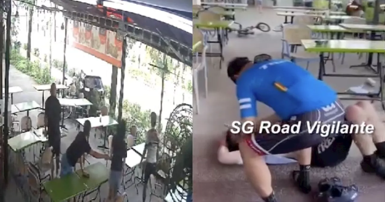 BMW crash sends tyre flying, injuring man at Jalan Kayu eatery