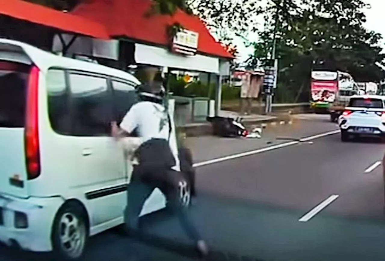 QuickCheck: Did a motorcyclist punch a car window in a Sabah road rage incident?