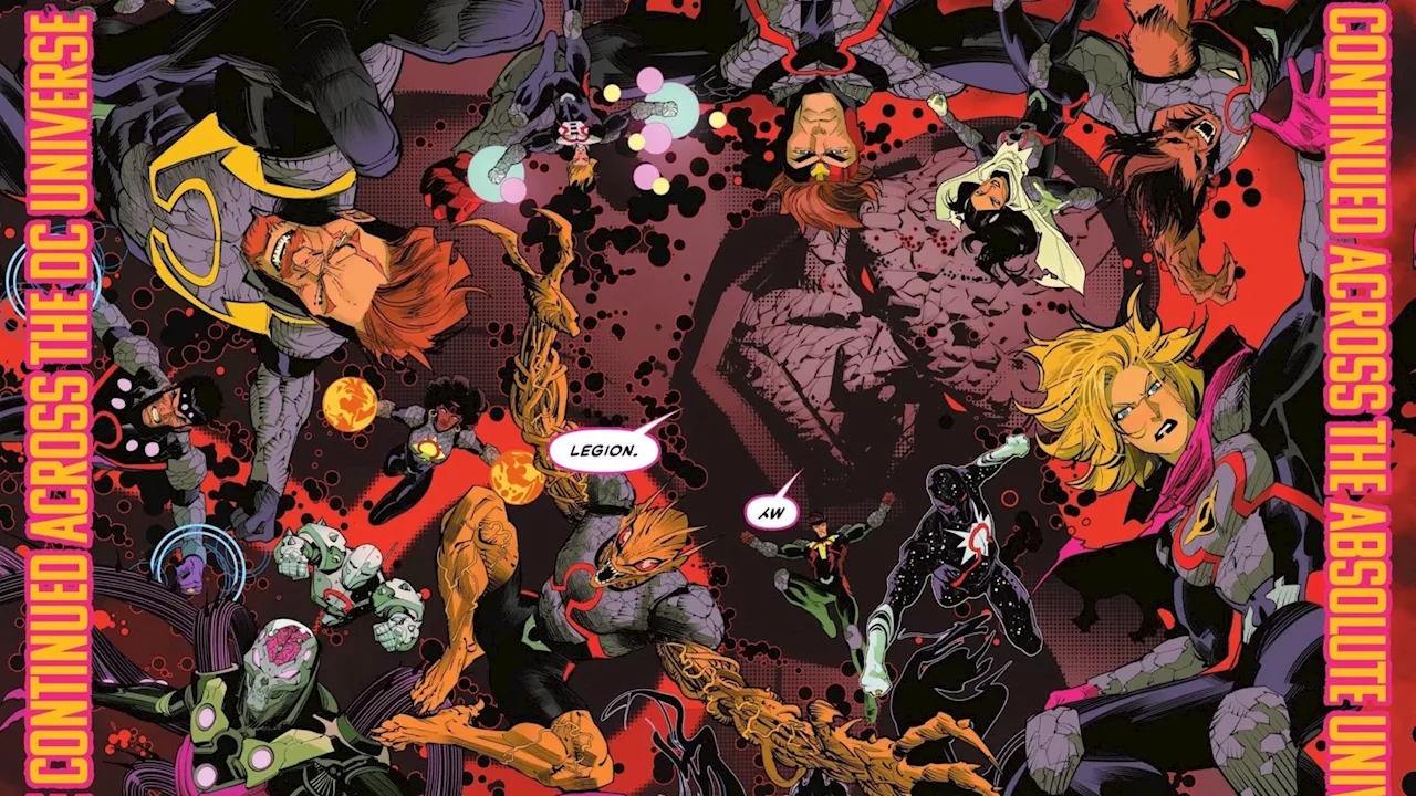 Superman & The Absolute Universe Version Of The Legion Of Super-Heroes
