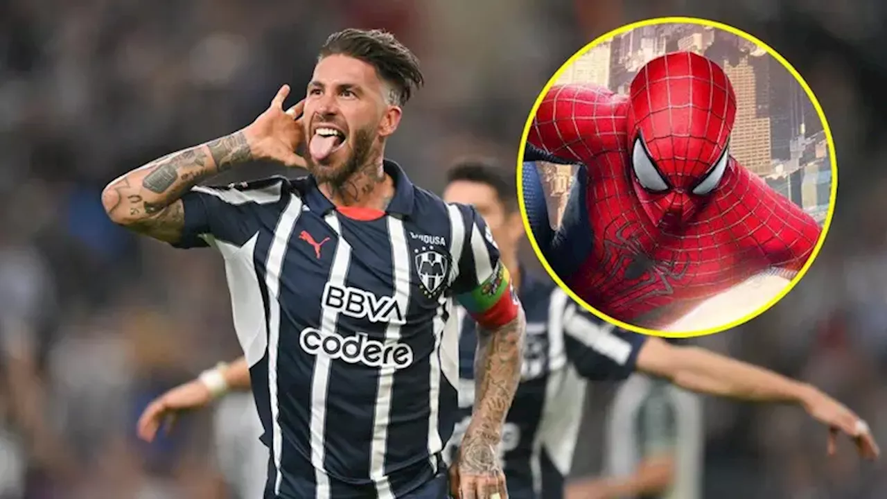 Sergio Ramos 'sorprende' a Spider-Man con su primer gol en Monterrey