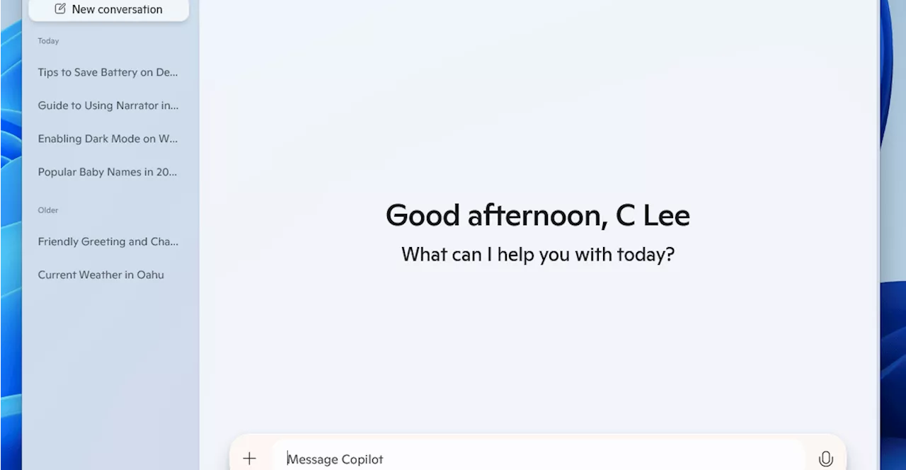 Microsoft’s new Copilot app for Windows has an improved UI