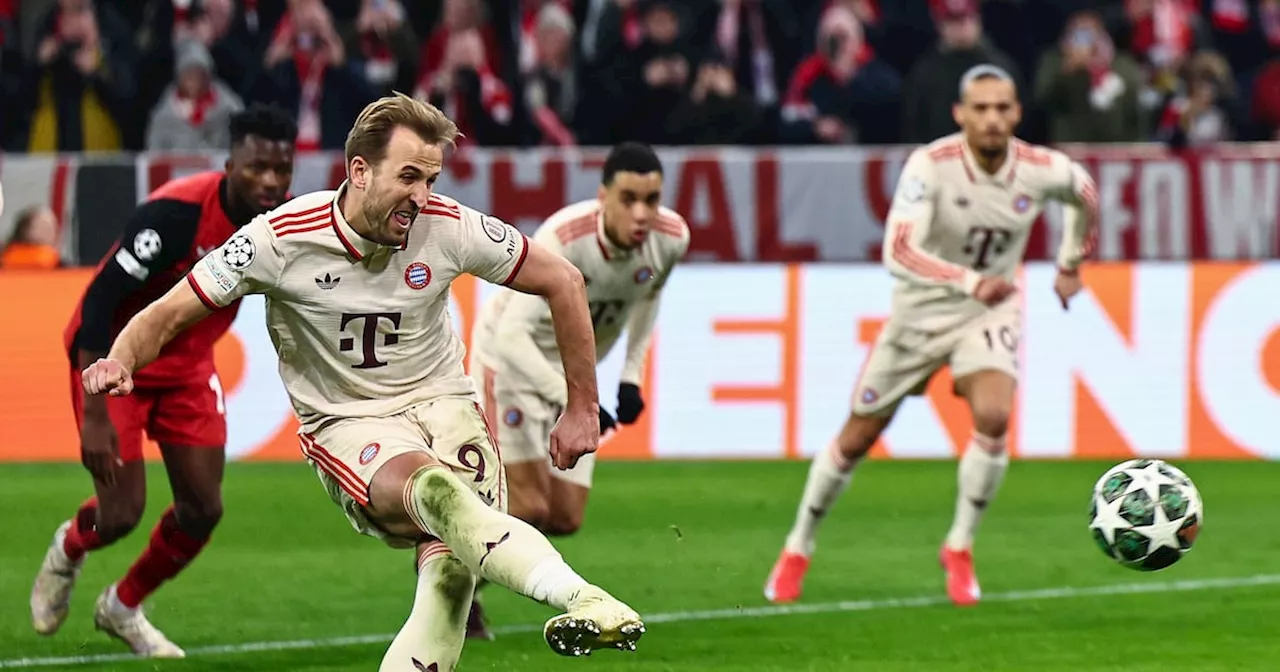 Harry Kane double puts Bayern Munich in charge of tie against Leverkusen
