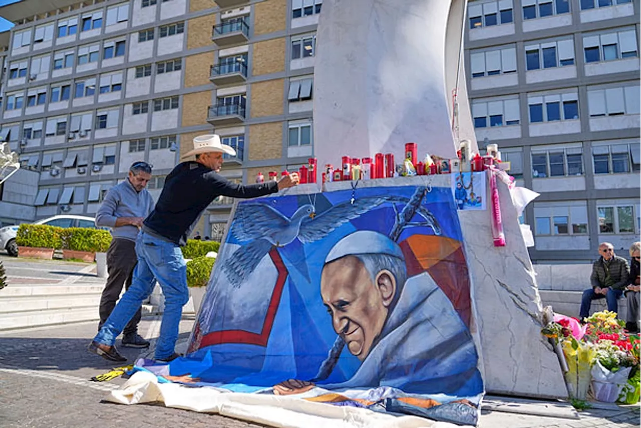 Pope Francis has increased his physical therapy and marked the start of Lent in the hospital